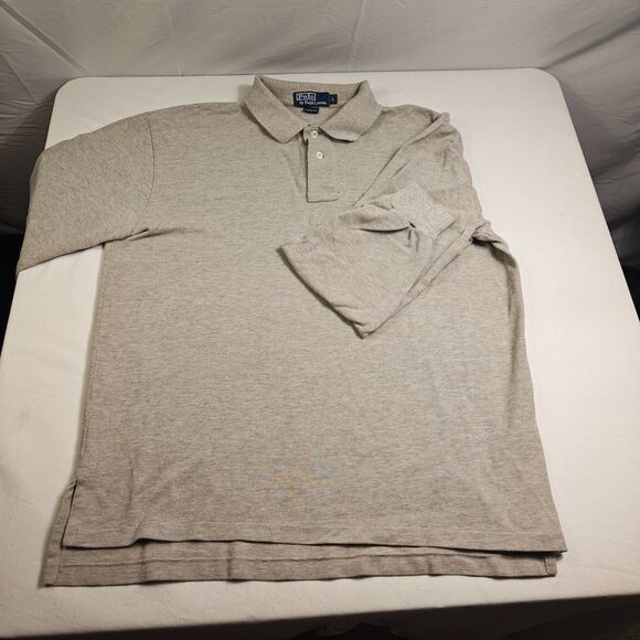 Vintage Late 90's Polo by Ralph Lauren 100% Pique Cotton Rugby Sweater US Size L - Picture 3 of 10